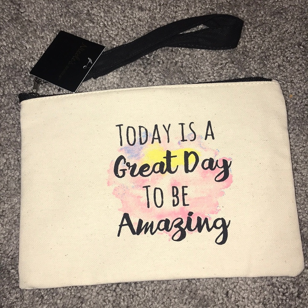Canvas wristlet
